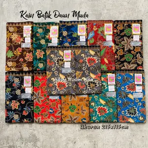 Kain Panjang Batik Daun Muda Cap Cent Samping Kebat Panjang Jarik Batik Pekalongan Seragam Kebaya