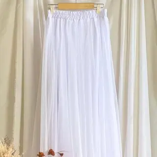 Set Outer Tunik Brukat Kondangan 4in1 Tunic Brukat+Rok tutu+Manset+Hijab Setelan Wanita Korean Look 4