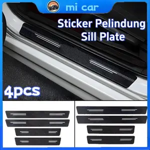 [micar] 1-4pcs Sticker Pelindung Sill Plate Mobil Stiker Pelindung Pijakan Lantai Pintu Mobil Car Door Step