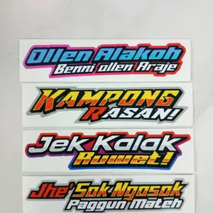 sticker kata kata Madura isi 4pcs free sticker ipon kodeA2