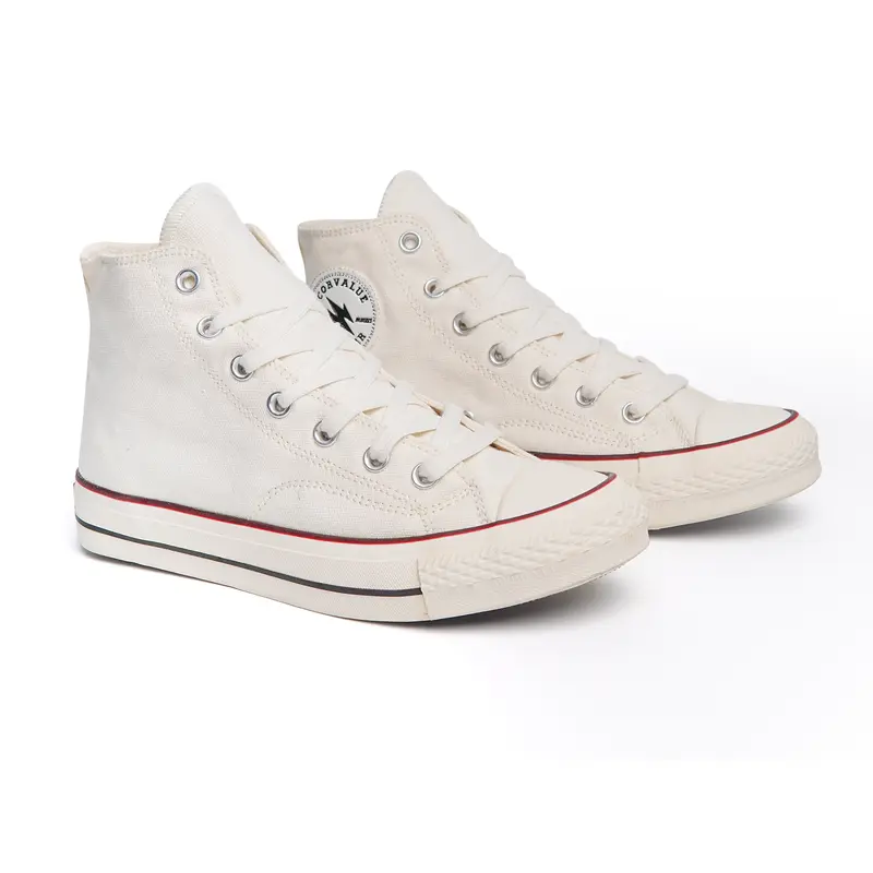SEPATU CORVALUE FOOTWEAR - Sepatu Sneakers Kasual 87s High Offwhite Pria Wanita Casual Shoes Fashion Sepatu Putih Snekers 2