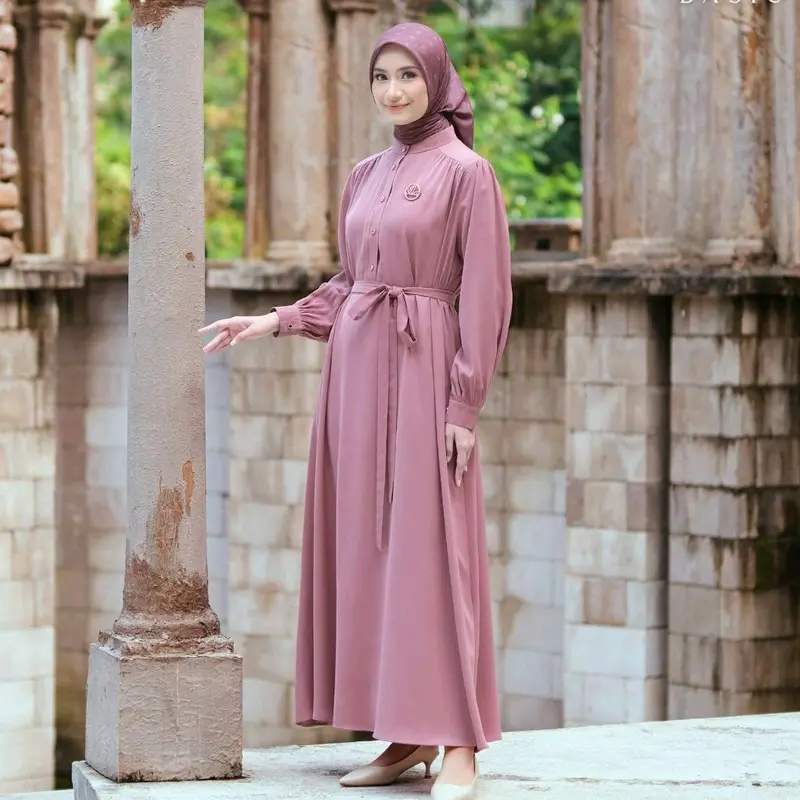 elena basic dress & Tunik by Aden hijab by Anggraeni Muslim 1