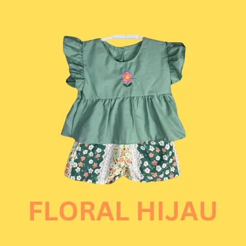 SETELAN LAILA KATUN BUNGA FLORAL | KATUN 100% 6