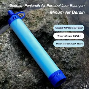 Filter Air Darurat Portable – Water Filter Straw untuk Outdoor Camping – Siap Minum di Mana Saja