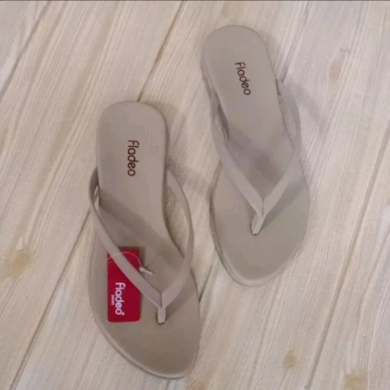 Sandal fladeo Jepit flat Cewek Kekinian || sendal wanita Simple Elegan || Sendal Japit fladeo wanita teplek motif || Outsole Karet 2