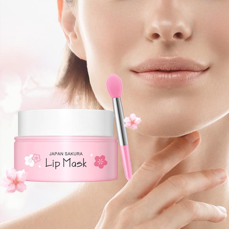 Japan Sakura Mặt Nạ Môi Hoa Anh Đào 8g Dưỡng Ẩm Cấp Nước Cho Môi Mềm Mại Căng…