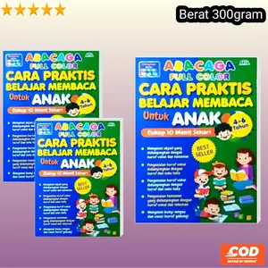 BUKU ABACAGA CARA PRAKTIS BELAJAR MEMBACA UNTUK ANAK 4-6 TAHUN - Toko ulos rogabe