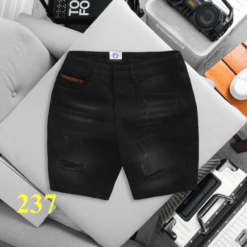 Quần Short Jean Nam Năng Động Chất Liệu Jean Cotton CO GIÃN Ít Denim Slim Fit Túi Nhiều Size 28-34 - Thời Trang Nam Menswear Pants Có Túi