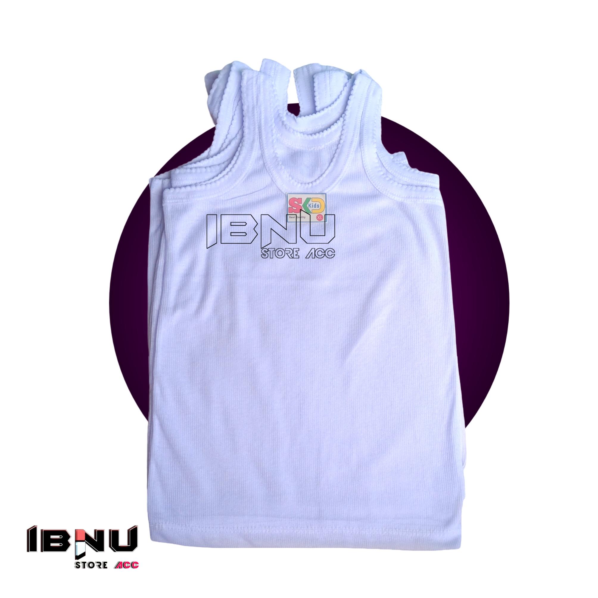 6pcs Kaos Kutang Dalaman Anak Umur 1-13 Tahun Putih Polos untuk Keseharian Fashion Cantik Bahan Nyaman Singlet Bayi