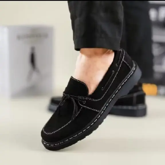 Sepatu Loafers Docmart Formal Casual Pantofel Kerja Pria Hitam