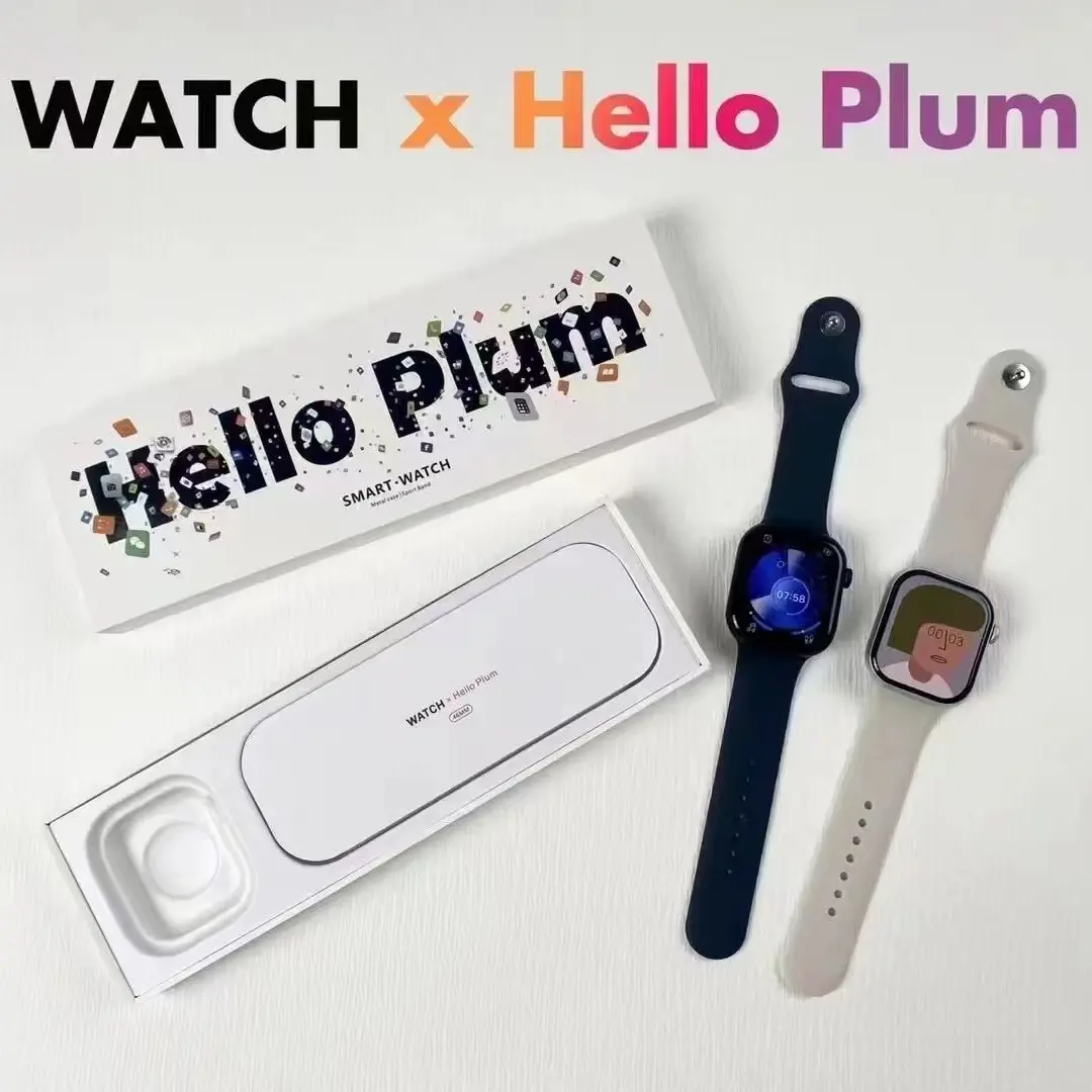 2024 Latest S10 Hello Plum Smart Watch 2.04 Inch AMOLED 1Gb ROM ChatGPT Compass NFC H15 Pro Bluetooth Call 173 Sports Smart Watch for Men and Women