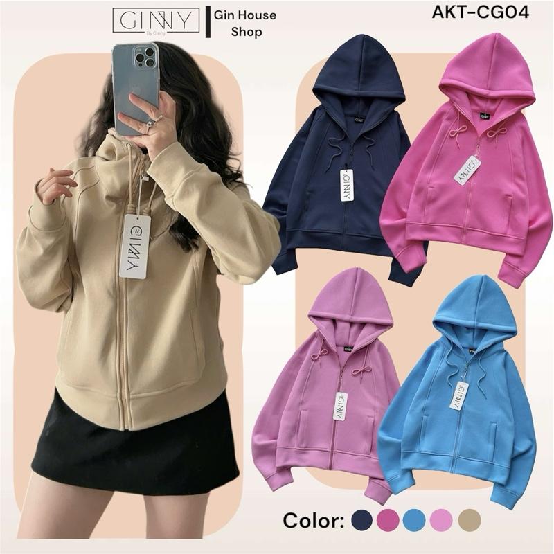 DEAL HOT Áo Khoác Thun Hoodie Zip Chống Nắng Obi CG04 Chất Liệu Thoáng Mát Mềm Mịn Gam Màu Trẻ Trung Dễ Phối Thích Hợp Đi Làm Đi Học Đi Chơi Nữ Top Jacket Women