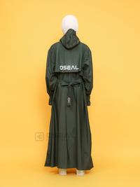 Gambar OSEAL Jas Hujan Wanita Gamis Muslimah Jumbo Full Seal Althea Series Hijau - Hijau, Allsize dari Oseal Rainwear Kab. Bandung 5 Tokopedia