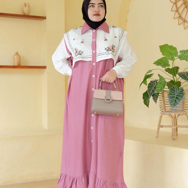 GAMIS JUMBO LD 130 LD 140 CM Wanita Muslim 3