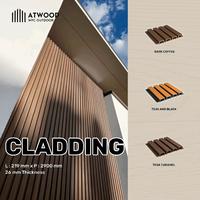 Gambar WPC Wallpanel outdoor | Wall Cladding Outdoor WPC - Teak & Black dari Wallpaper Indonesia . com Kota Tangerang 1 Tokopedia