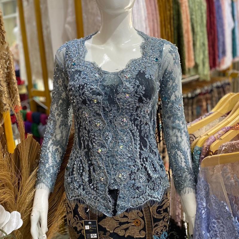 [PREMIUM] Kebaya Modifikasi Full Payet Motif Seluruh Badan| Kebaya Bali | Kebaya Pengantin | Kebaya Payet Wisuda Atasan 2