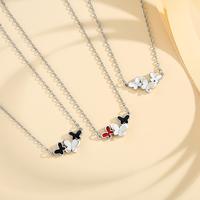 Gambar LM501 Kalung Rantai klavikula Liontin Kupu-kupu Kalung Titanium Fashion Wanita Aksesoris - LM501-E-Color dari Lanme Jewelry Kota Bekasi 2 Tokopedia