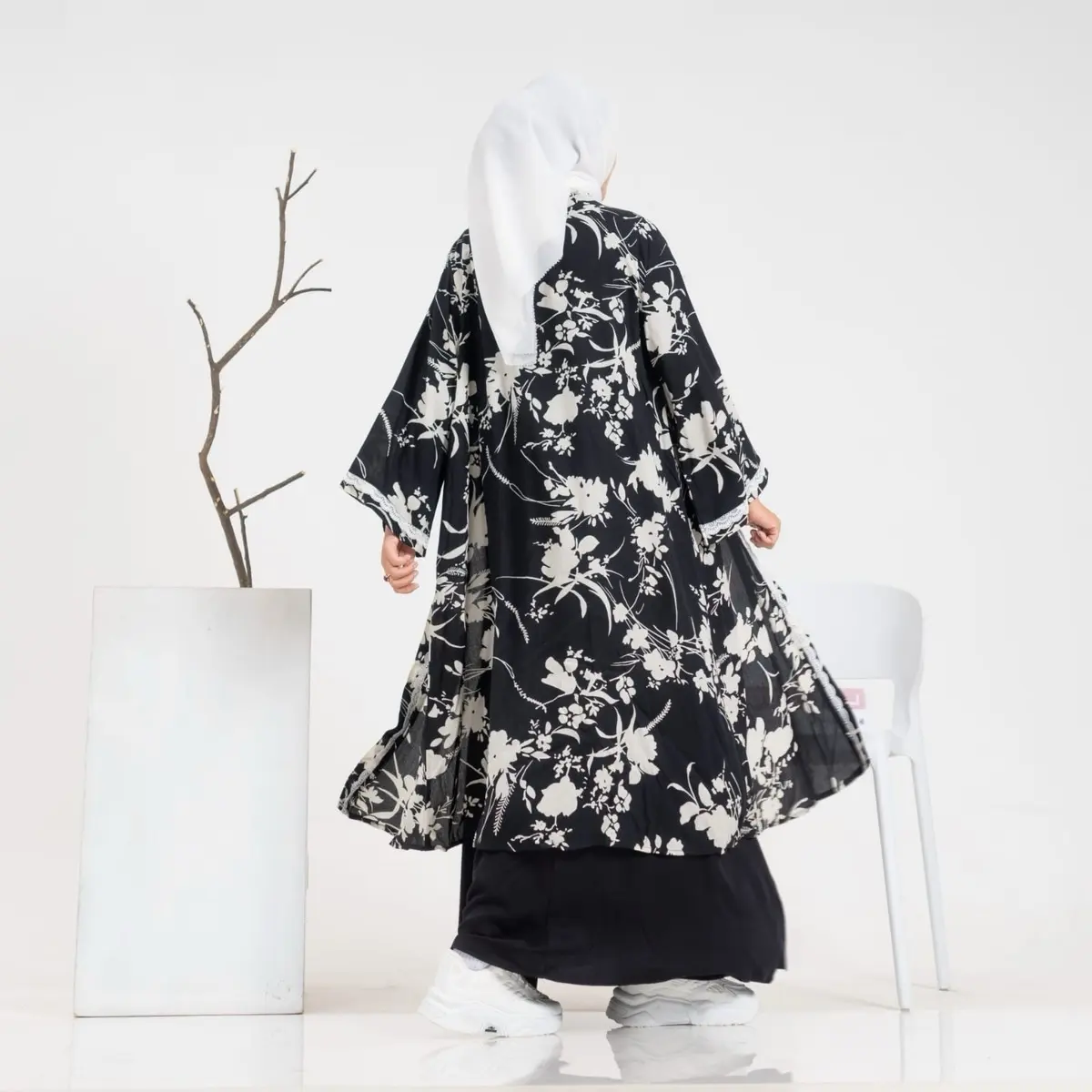 Set outer terbaru Baju Setelan Wanita Dewasa Rayon Muslim Panjang Celana  Gamis Remaja