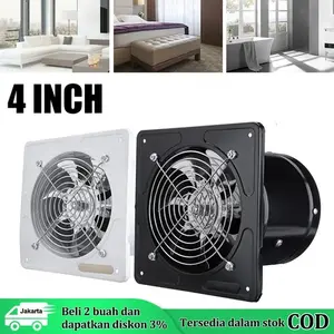 【 COD】4/6 Inch Kipas Exhaust Ventilasi Dinding / Exhaust Fan Dinding / Booster Fan / Wall Duct Fan Kipas Exhaust Ventilasi Dinding / Booster Fan / Wall Duct Fan Kipas Angin Plafon
