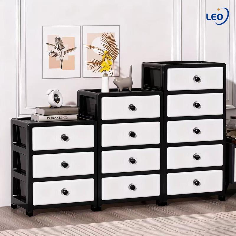 Tủ nhựa lưu trữ nhỏ chất lượng cao và dày có bánh xe tủ đầu giường tủ lưu trữ phòng ngủ tủ ngăn kéo 3 4 5 6 tầng thuận tiện hơn cho việc phân loại lưu trữ