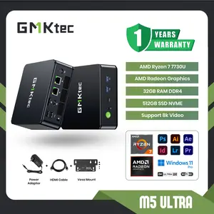 MINI PC AMD Ryzen 7 7730U GMKTEC M5 Ultra 16GB RAM DDR4 512 SSD NVME - Windows 11 Pro Original