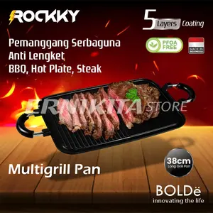 BOLDe ROCKKY MULTI GRILL PAN 38cm Panggangan Anti Lengket