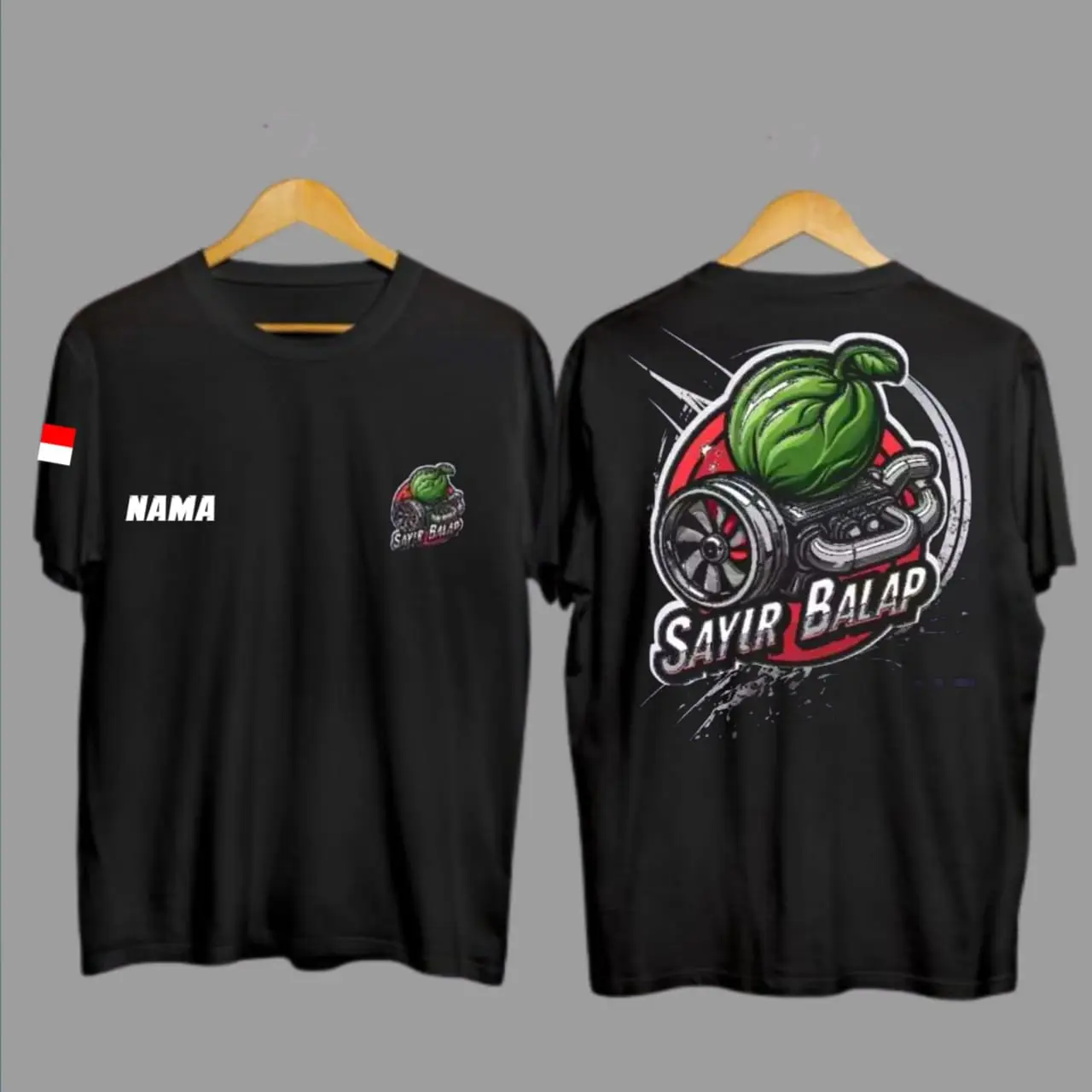 T-shirt kaos distro sayur balap