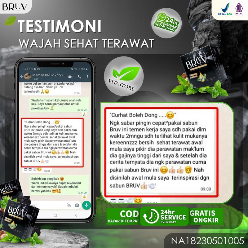 BRUV Brightening Soap - Sabun Cuci Muka Pria Khusus Pria 5