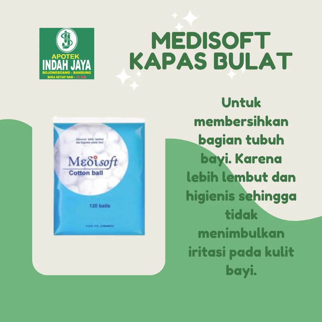 MEDISOFT COTTON BALL / KAPAS BULAT PERAWATAN BAYI