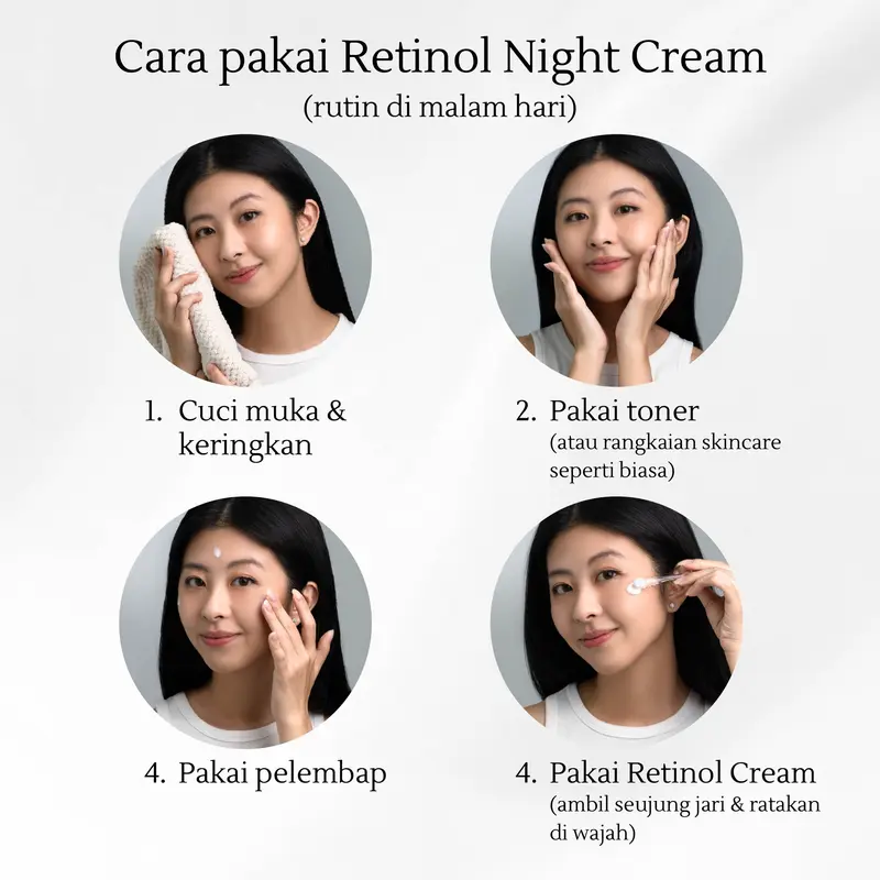 Mirae Retinol Lifting Cream 50ml | Ultra Firming Solution | Anti Wrinkle & Extra Moisturize | Atasi Kerutan & Melembabkan Kulit 4