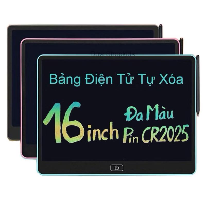 Bảng Vẽ Tự Xoá Điện Tử 3D Loại To 16inch Đa Sắc Màu, Cho bé Thoả Sức Sáng Tạo, Quà Tặng Cho Bé