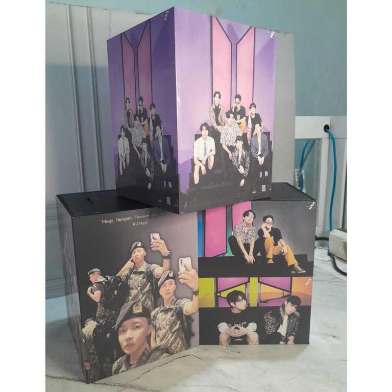 Celengan Bts Versi Hitam Ungu Piggy Bank Celengan Nabung Target - Shop ...