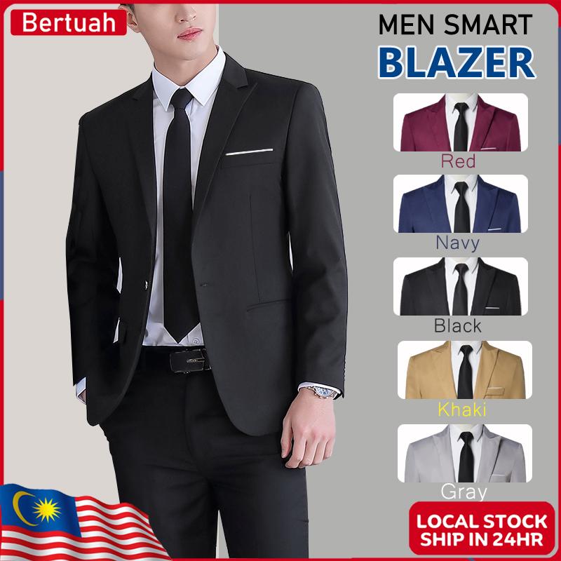 Men Blazer Slim Fit Formal Business Jacket Office Wedding Blazer For Men Korean Slack  Casual Men Outerwear Lelaki