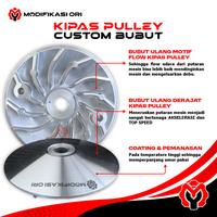 Gambar Modifikasi Ori Racing Set Pulley BEAT Karbu Beat Fi ESP Rumah Roller & Kipas Pulley Interlock Bubut Diamond High Quality untuk Beat Deluxe Scoopy Genio dari Modifikasi Ori Kab. Bandung 4 Tokopedia