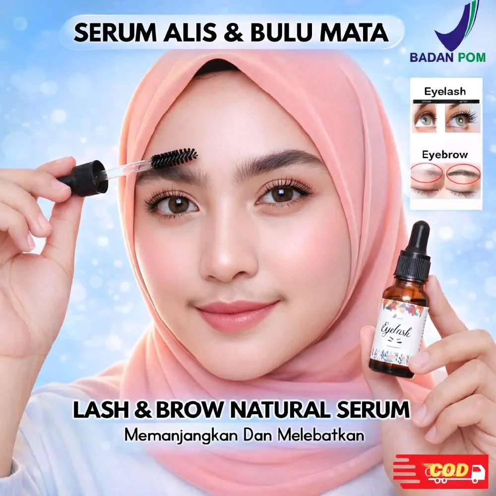 Free Kuas Serum Penumbuh Alis dan Bulu mata Lash & Brow Natural Serum