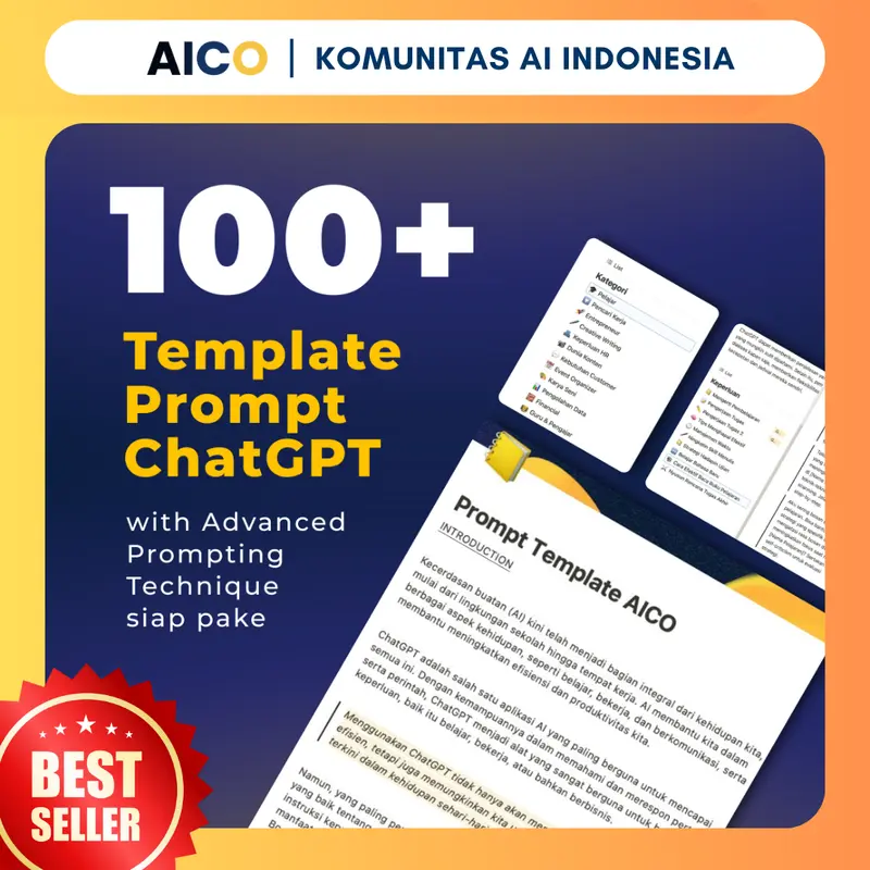 AICO - Buku Panduan Cara Pakai Chat GPT Prompt ChatGPT AI001CO 1