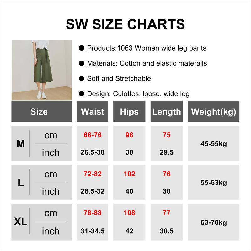 Product Introduction of Eyouth 1063  Women wide leg capri pants high waist casual ladies woman pants 0