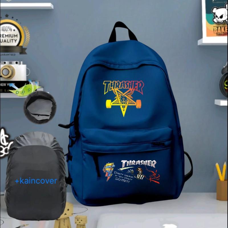 Product Introduction of Tas ransel sekolah traser tas ransel gendong +kain cover tas termurah kekinian terbaru Kanvas 9