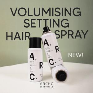 100ml Hairspray ARCHE Essentials Aerosol Strong Hold [ Unisex / Travel Friendly ] Hair Spray SG BRAND