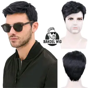 WIG PRIA KOREA RAMBUT PENDEK BELAHAN SAMPING GAYA COWOK KOREA FORMAL KANTORAN kode A3