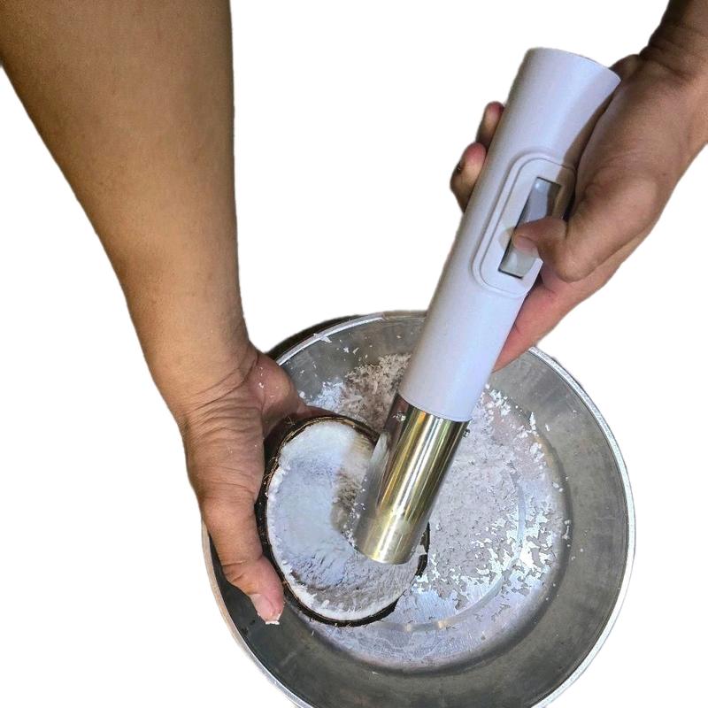 Máy Nạo Dừa Mụn Dừa cơm dừa Cầm Tay tích điện Siêu Mạnh
