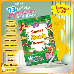 [COD] Smart Book / Buku Bersuara / ebook Edukasi Anak / Buku Edukasi Anak Indonesia Inggris Mainan Anak Buku Edukasi Belajar 13 Materi 20 Lagu