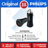 Gambar Philips DLP5522 Ultra Fast Dual USB Car Charger Mobil 50W USB-C & USB-A DLP5522CB dari Liem Group Kota Administrasi Jakarta Barat 3 Tokopedia