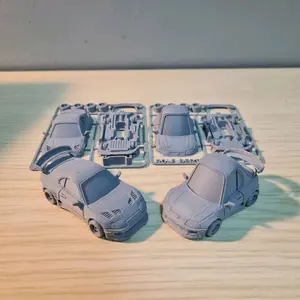 Supra Mk4 Wheels Tooned Model Kit 1:64 Car Mobil toyota supra rakitan Mainan mobil mobilan ukuran 1:64