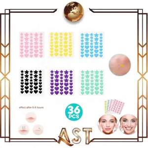 Stiker pimple Acne patch Tempel Jerawat Motif Love Star