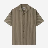 Gambar TENUE Kemeja Poplin Camp Collar Lengan Pendek - Moss Green Stripes - L dari Tenue de Attire Kota Administrasi Jakarta Selatan 2 Tokopedia