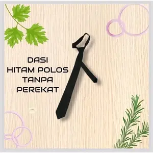 Dasi Polos Hitam dasi kantor Dasi Sekola dasi praktis perekat dan tanpa perekatDasi Polos Hitam dasi kantor Dasi Sekola dasi praktis perekat dan tanpa perekat