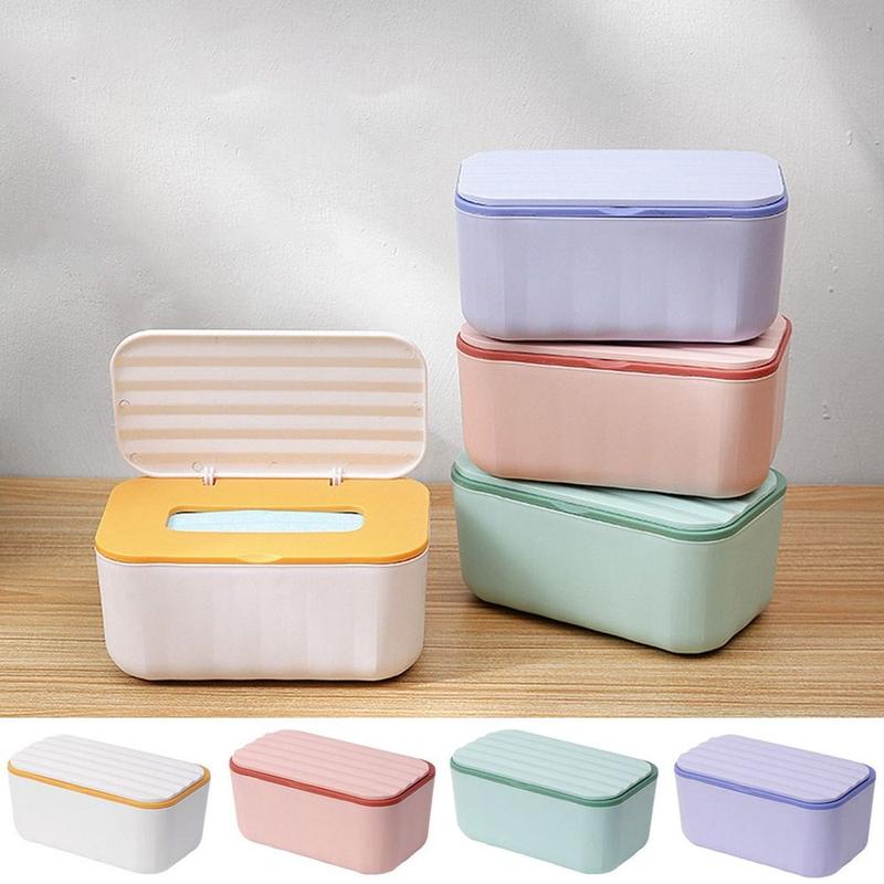 Portable Plastic Dual-purpose Tissue Box Extractive Large Capacity Wet Wipes Dispenser Dustproof Seat Type/Wall Mounted Napkin Paper Case Car 1