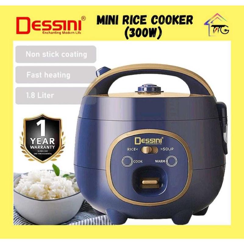DESSINI ITALY 1.8L Electric Rice Cooker Non Stick Aluminium 1.8L ...