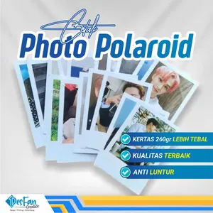 Cetak Foto Polaroid 25 Lembar - Art Carton 260gsm, Kualitas Tinggi, Desain Custom